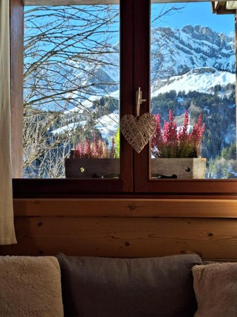 La Coufa, Spacieux Duplex En Chalet, Terrasse, Jardin, Vues Montagnes La Giettaz Eksteriør billede